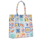 Isla's Mediterranean Mosaic Canvas Tote from MMS Brands