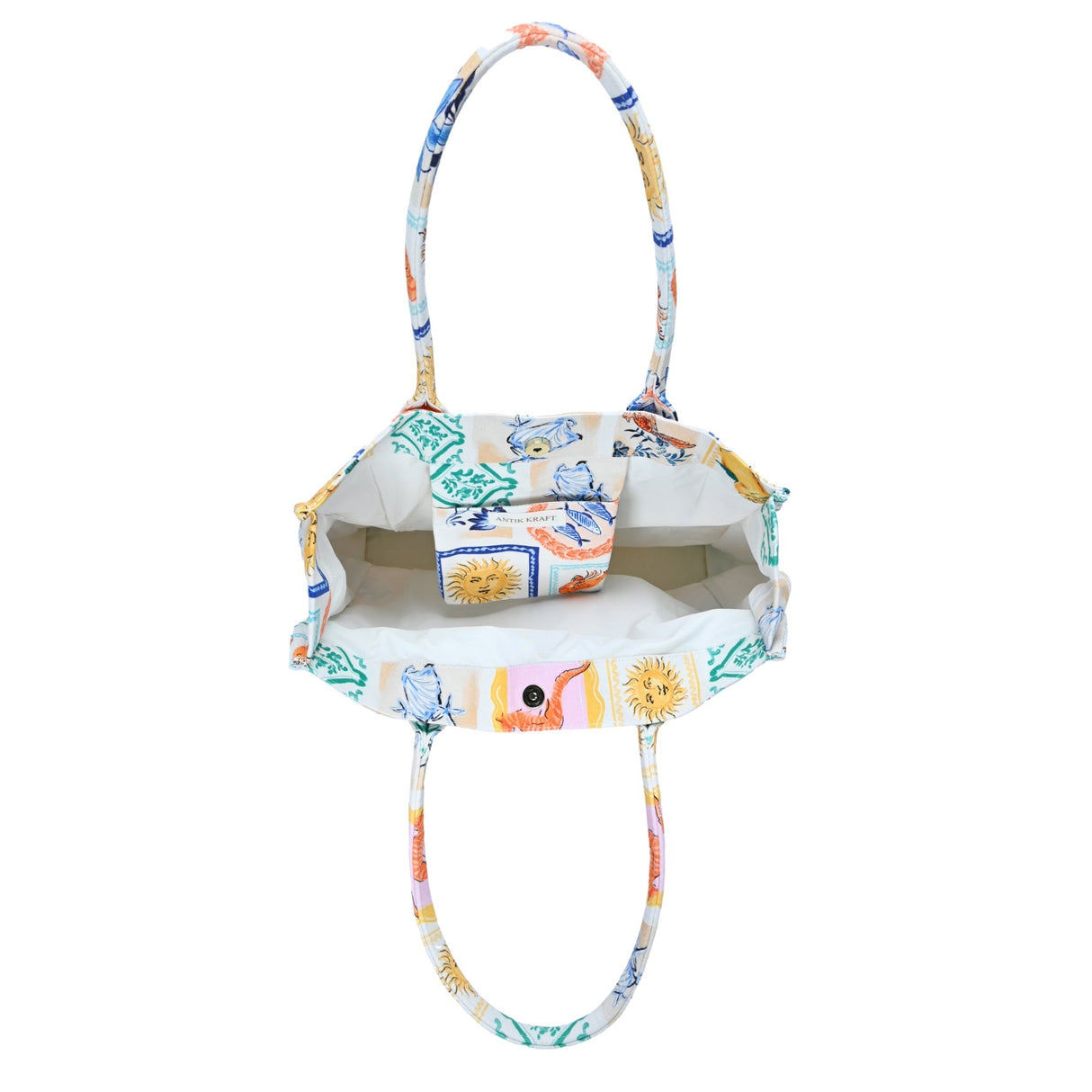 Isla's Mediterranean Mosaic Canvas Tote from MMS Brands