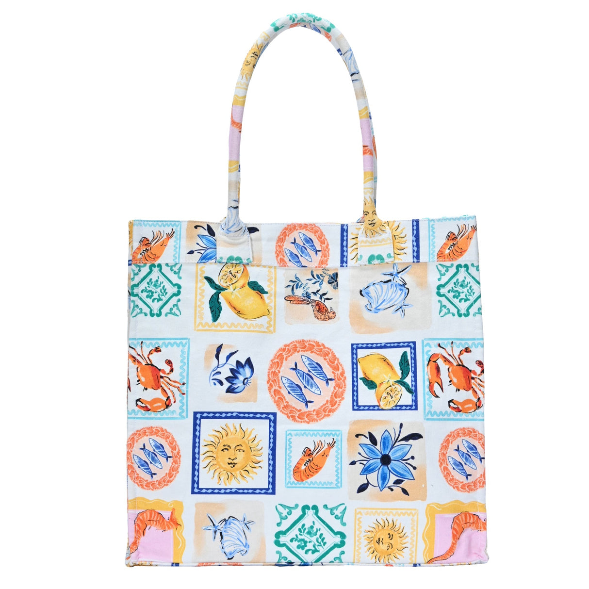 Isla's Mediterranean Mosaic Canvas Tote from MMS Brands