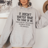 It Doesn't Matter What You Think Of Me Hoodie From Peachy Sunday