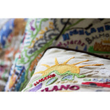 Italy Hand-Embroidered Pillow from Quirks!
