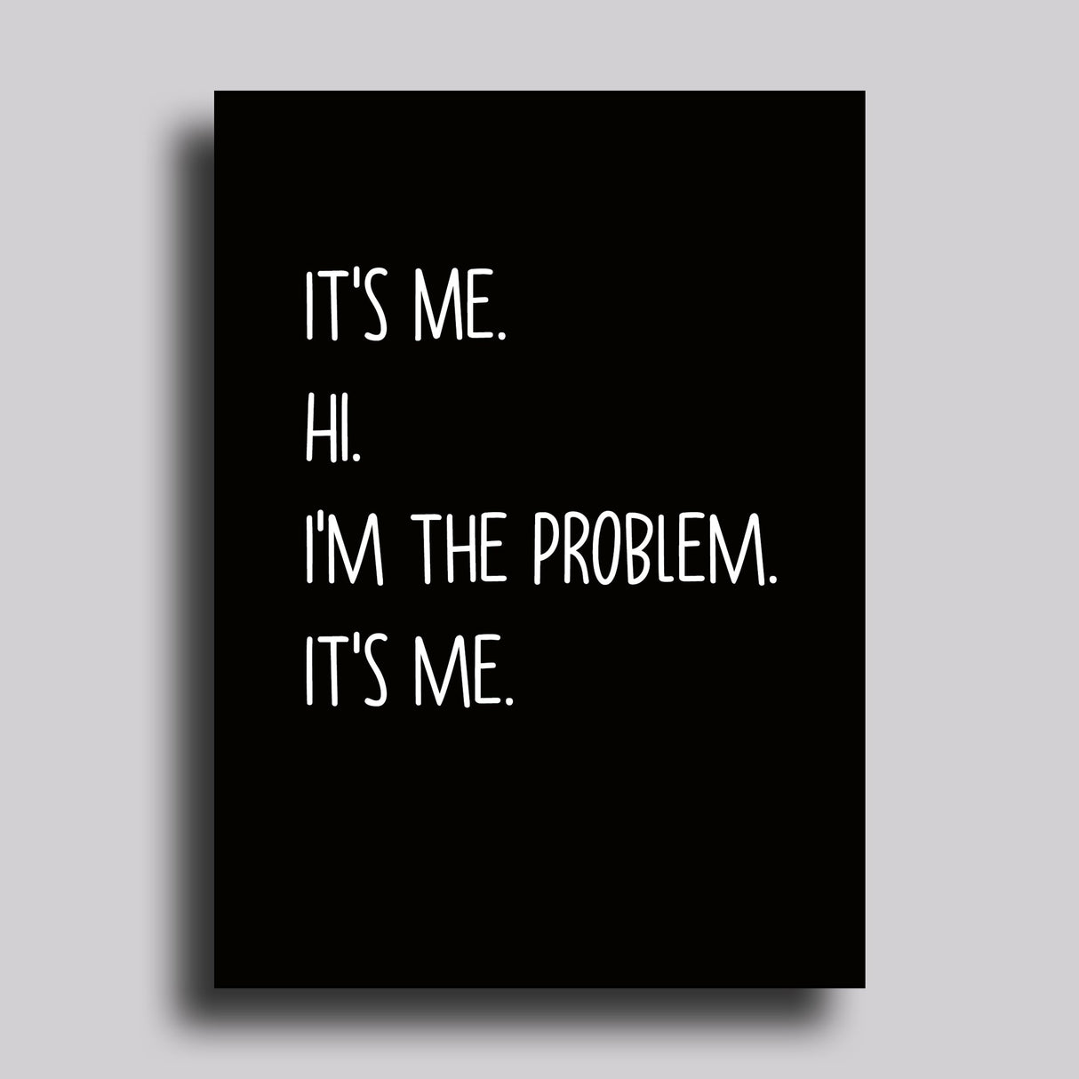 It's Me Taylor Swift Greeting Card Apology from Carver Junk Company