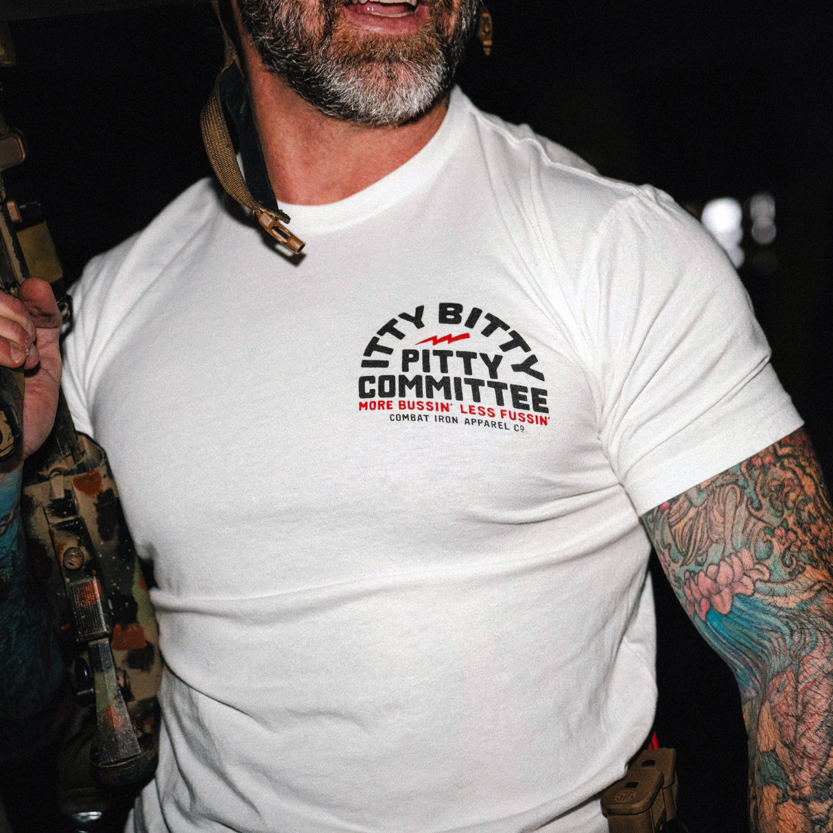 Itty Bitty Pitty Committee Men's T-Shirt From Combat Iron Apparel