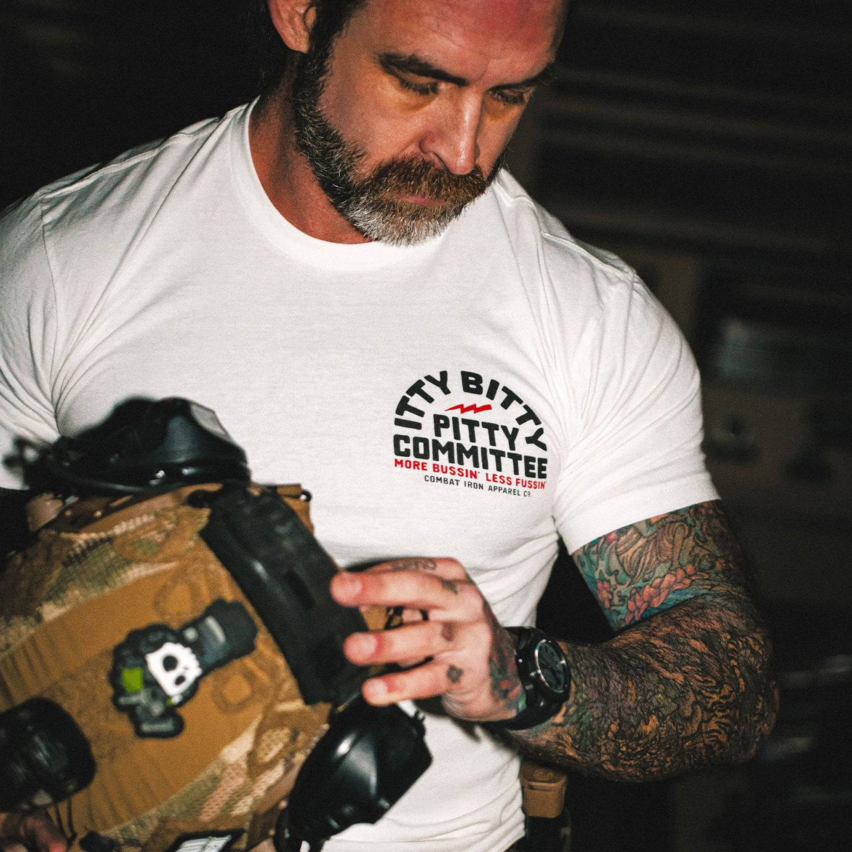 Itty Bitty Pitty Committee Men's T-Shirt From Combat Iron Apparel