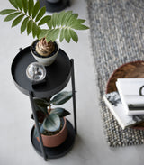 Two-Tier Rolling Plant Stand (28" H)  - Steel from Yamazaki Home
