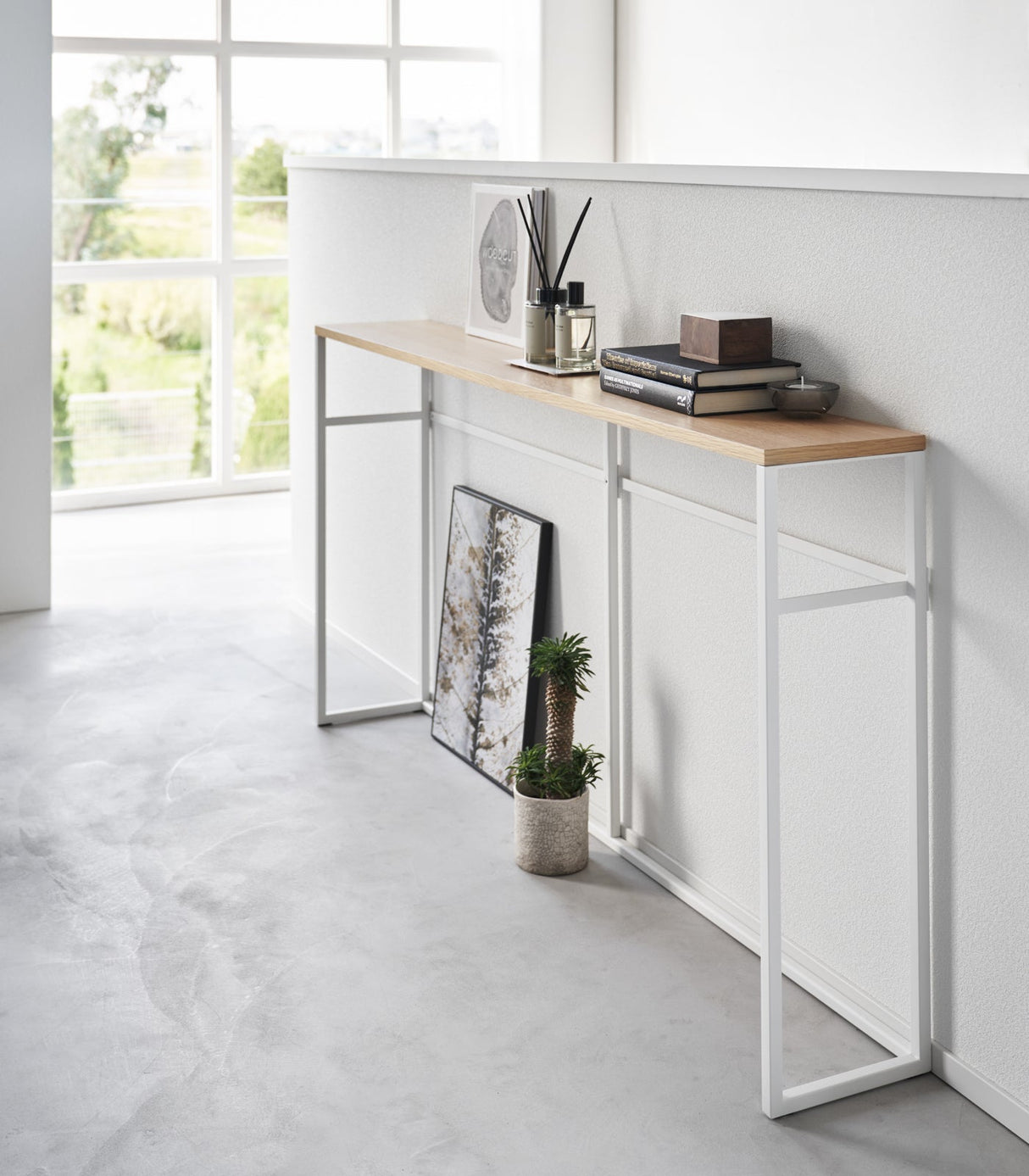 Long Console Table - Two Styles - Steel from Yamazaki Home