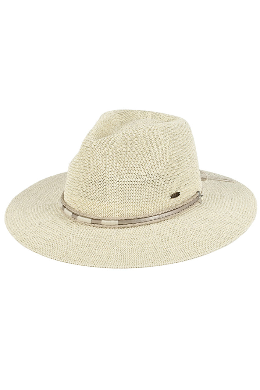 C.C Hard Shaped Panama Hat from Madeline Love