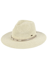C.C Hard Shaped Panama Hat from Madeline Love