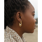 J Hoop Freshwater Pearl Earrings from SLATE + SALT