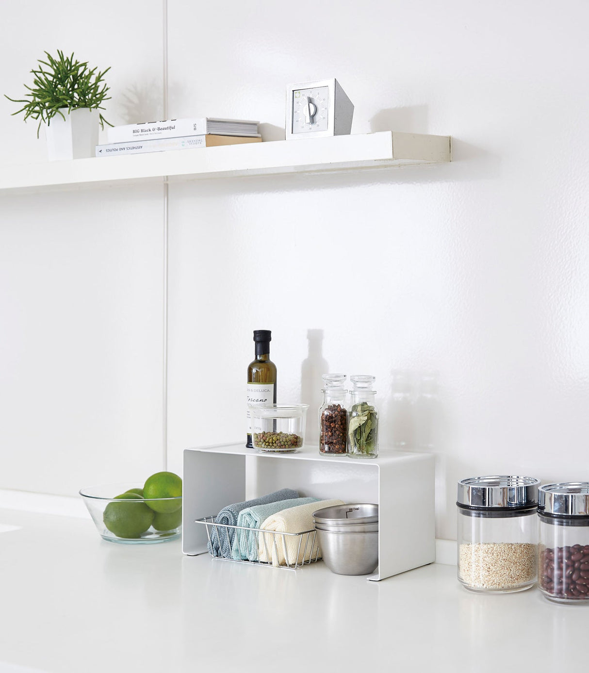 Stackable Countertop Shelf - Two Sizes - Steel from Yamazaki Home
