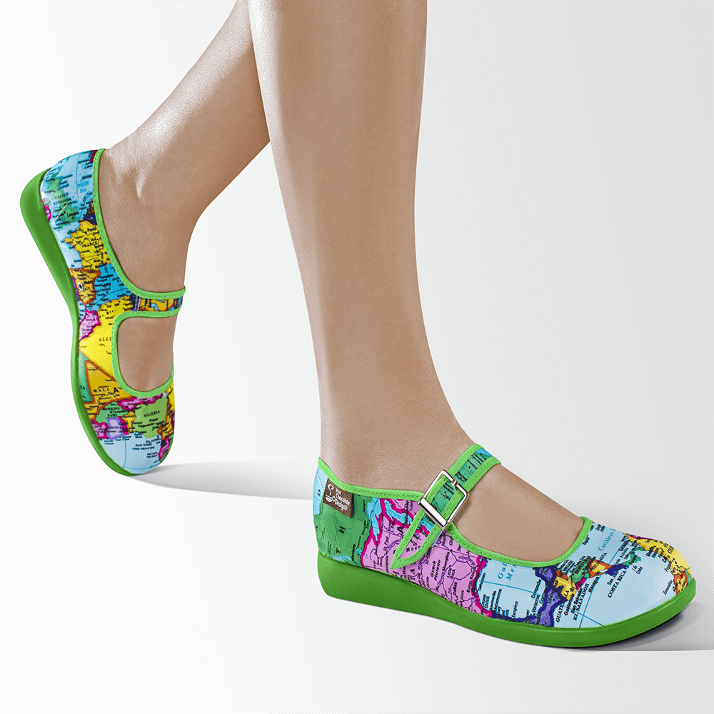 Chocolaticas® Bon Voyage Women's Mary Jane Flat From Hot Chocolate Design