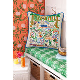Jacksonville Hand-Embroidered Pillow from Quirks!