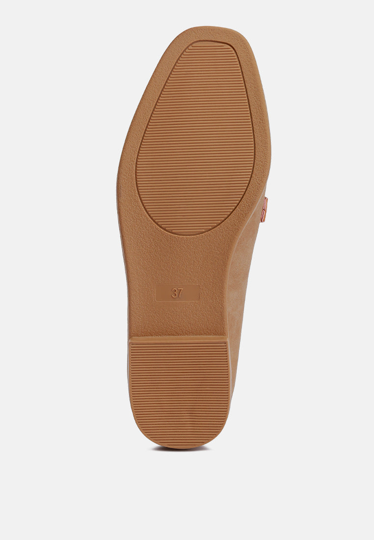 Jagger Horsebit Detail Flat Loafers from London Rag International