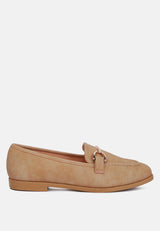 Jagger Horsebit Detail Flat Loafers from London Rag International