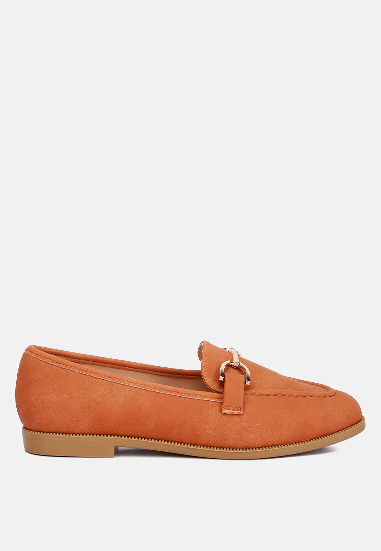Jagger Horsebit Detail Flat Loafers from London Rag International
