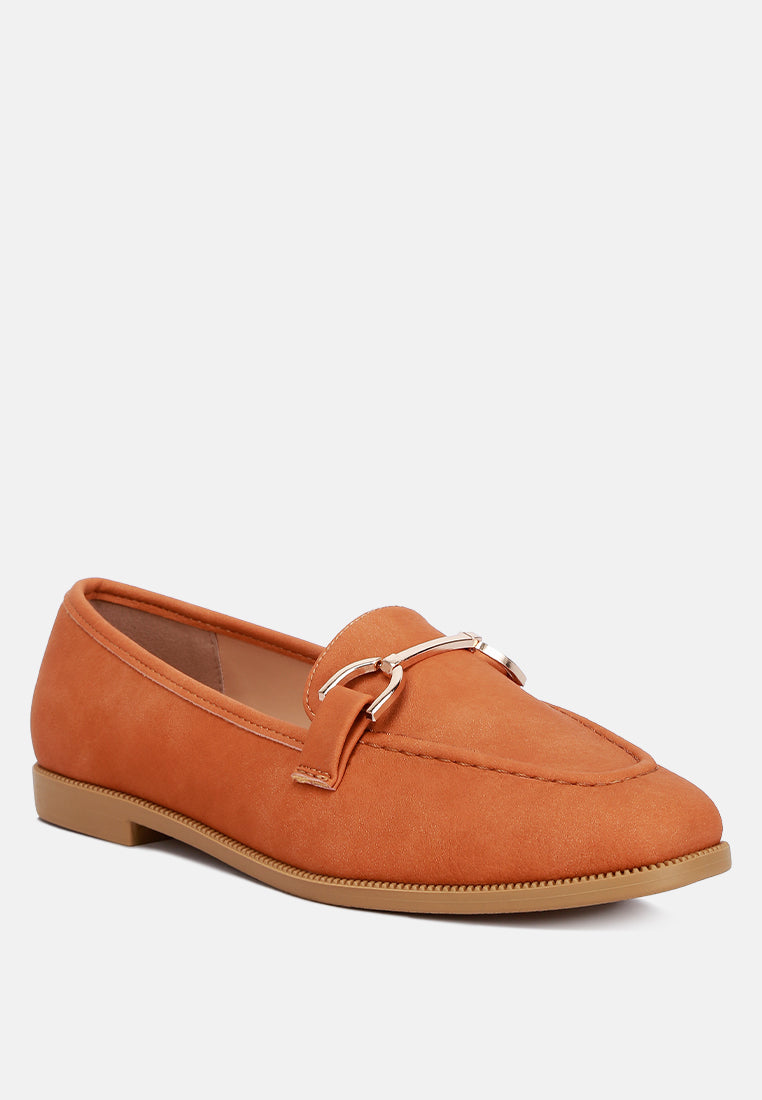 Jagger Horsebit Detail Flat Loafers from London Rag International