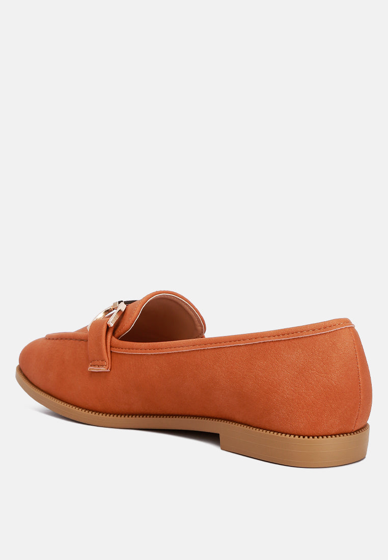 Jagger Horsebit Detail Flat Loafers from London Rag International