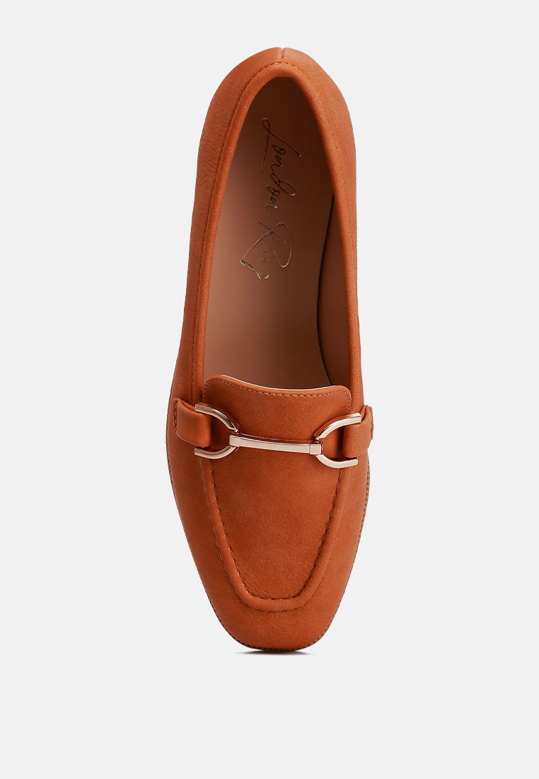 Jagger Horsebit Detail Flat Loafers from London Rag International