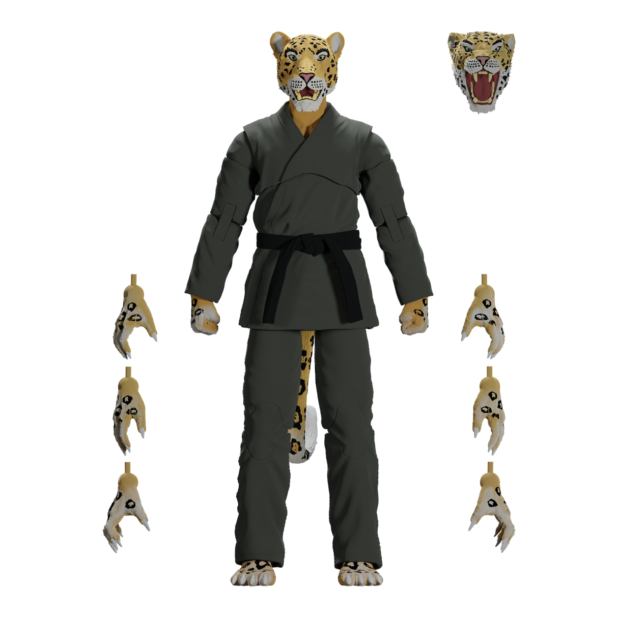 Zoo Jitsu Fighters Jairo the Jaguar Action Figure from Icon Heroes