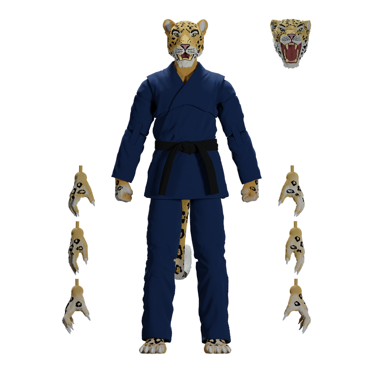 Zoo Jitsu Fighters Jairo the Jaguar Action Figure from Icon Heroes