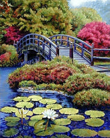 Japanese Garden WD096 14.9 x 18.9 inches Wizardi Diamond Painting Kit from Wizardi