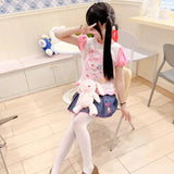 Cute Japanese Print T-Shirt – Colorful Kawaii Summer Top for Girls From Kawaii Stop