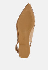 Jarisa Rhinestones Embellished Slingback Mules from London Rag International