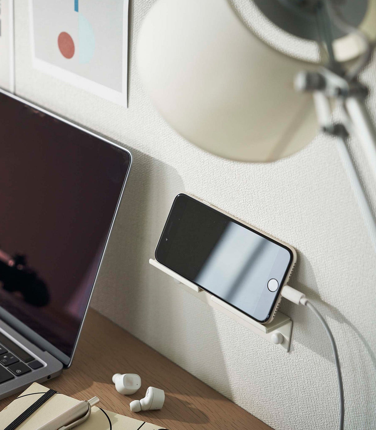 Wall-Mounted Phone Holder - Steel from Yamazaki Home