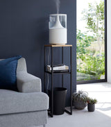Two-Tier Display & Storage Shelf (31.5" H)  - Steel + Wood from Yamazaki Home