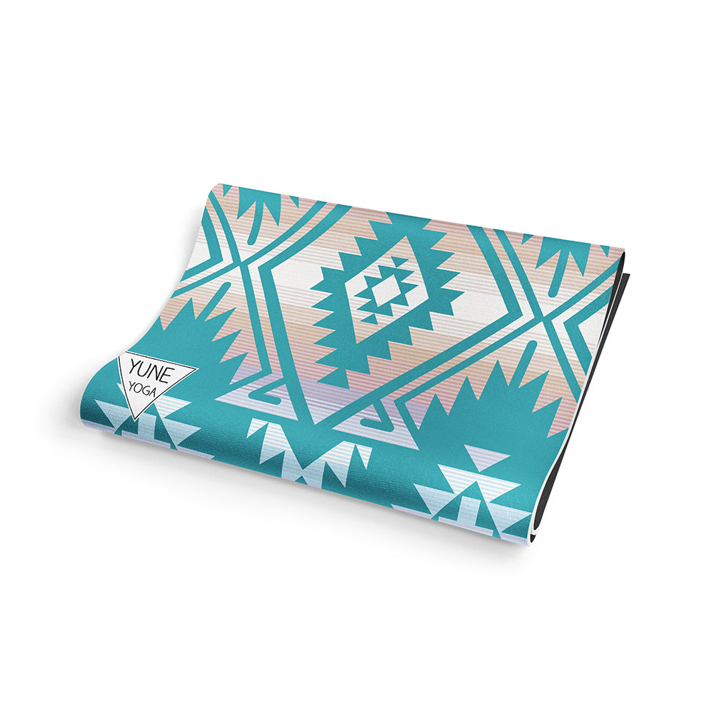 Jerome Lake Yoga Mat – 6 mm Extra Thick, Double-Sided Non-Slip, Eco-Friendly PER with Deep Blue Water Design | from Yune Yoga