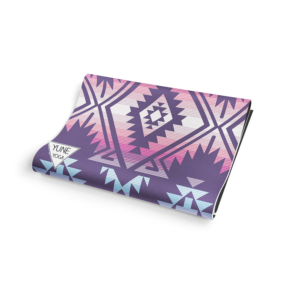 Jerome Midnight Yoga Mat – 6 mm Extra Thick, Double-Sided Non-Slip, Eco-Friendly PER with Deep Purple Midnight Design | from Yune Yoga