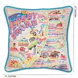 Jersey Shore Embroidered Pillow from Quirks!
