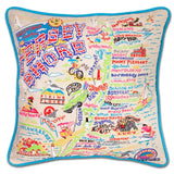 Jersey Shore Embroidered Pillow from Quirks!