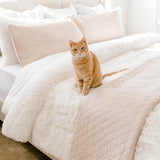 Ava Diamond Oversized Cotton Quilt Set from LushDecor