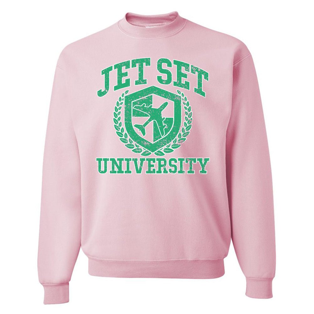 'Jet Set University' Crewneck Sweatshirt from United Monograms
