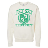 'Jet Set University' Crewneck Sweatshirt from United Monograms