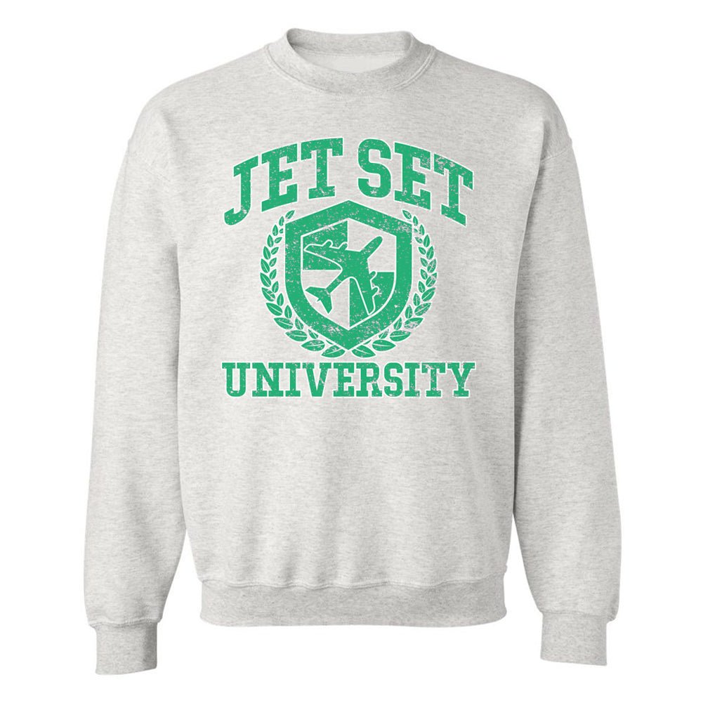'Jet Set University' Crewneck Sweatshirt from United Monograms