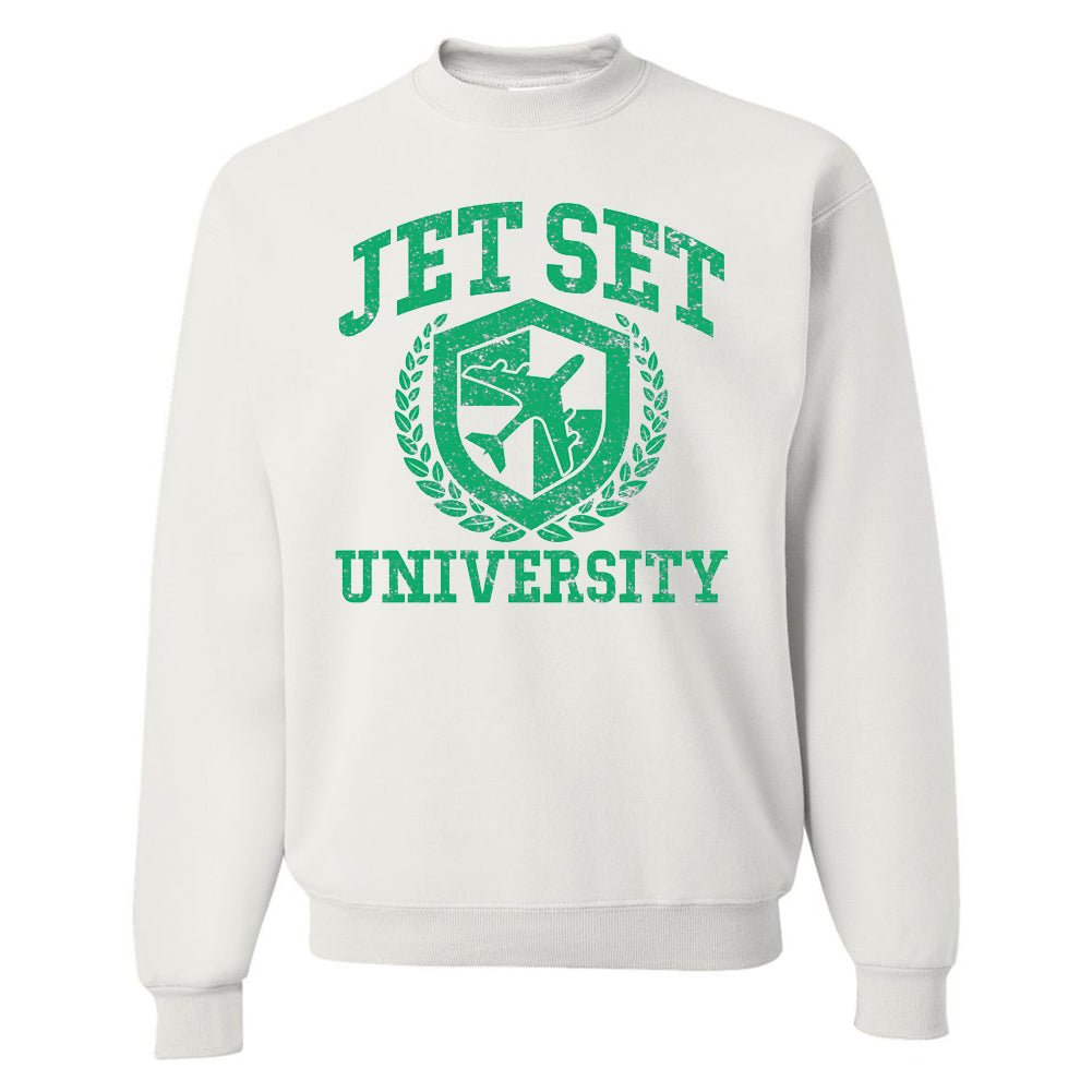 'Jet Set University' Crewneck Sweatshirt from United Monograms