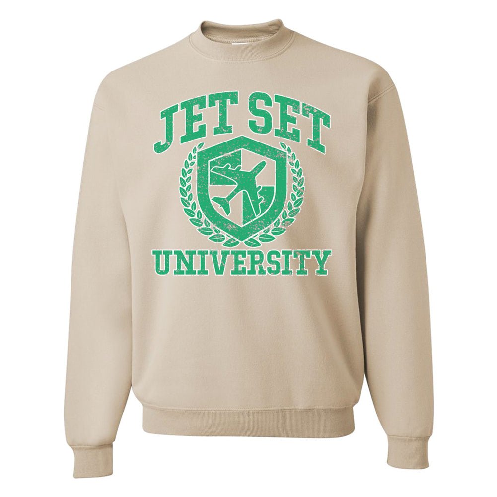 'Jet Set University' Crewneck Sweatshirt from United Monograms