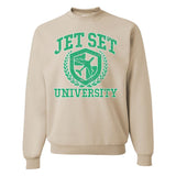 'Jet Set University' Crewneck Sweatshirt from United Monograms