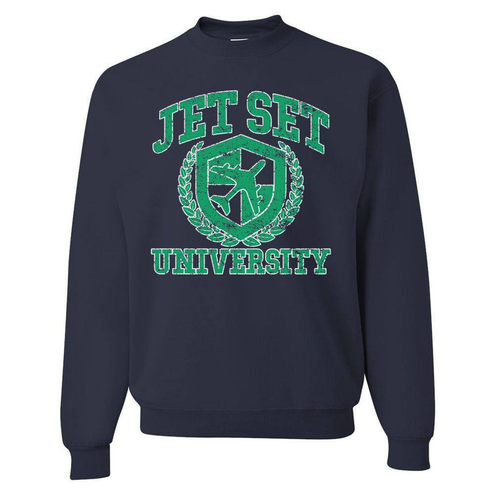 'Jet Set University' Crewneck Sweatshirt from United Monograms