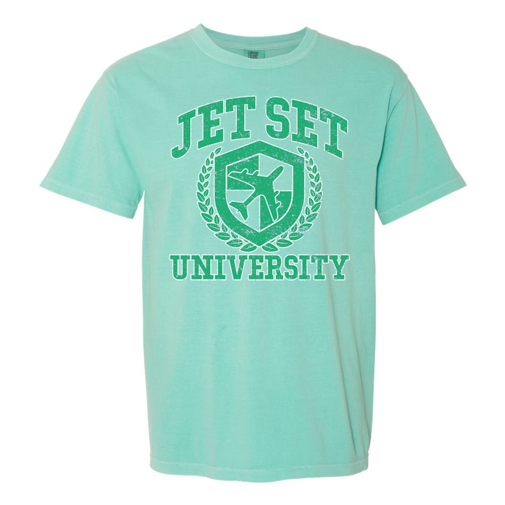 'Jet Set University' T-Shirt from United Monograms