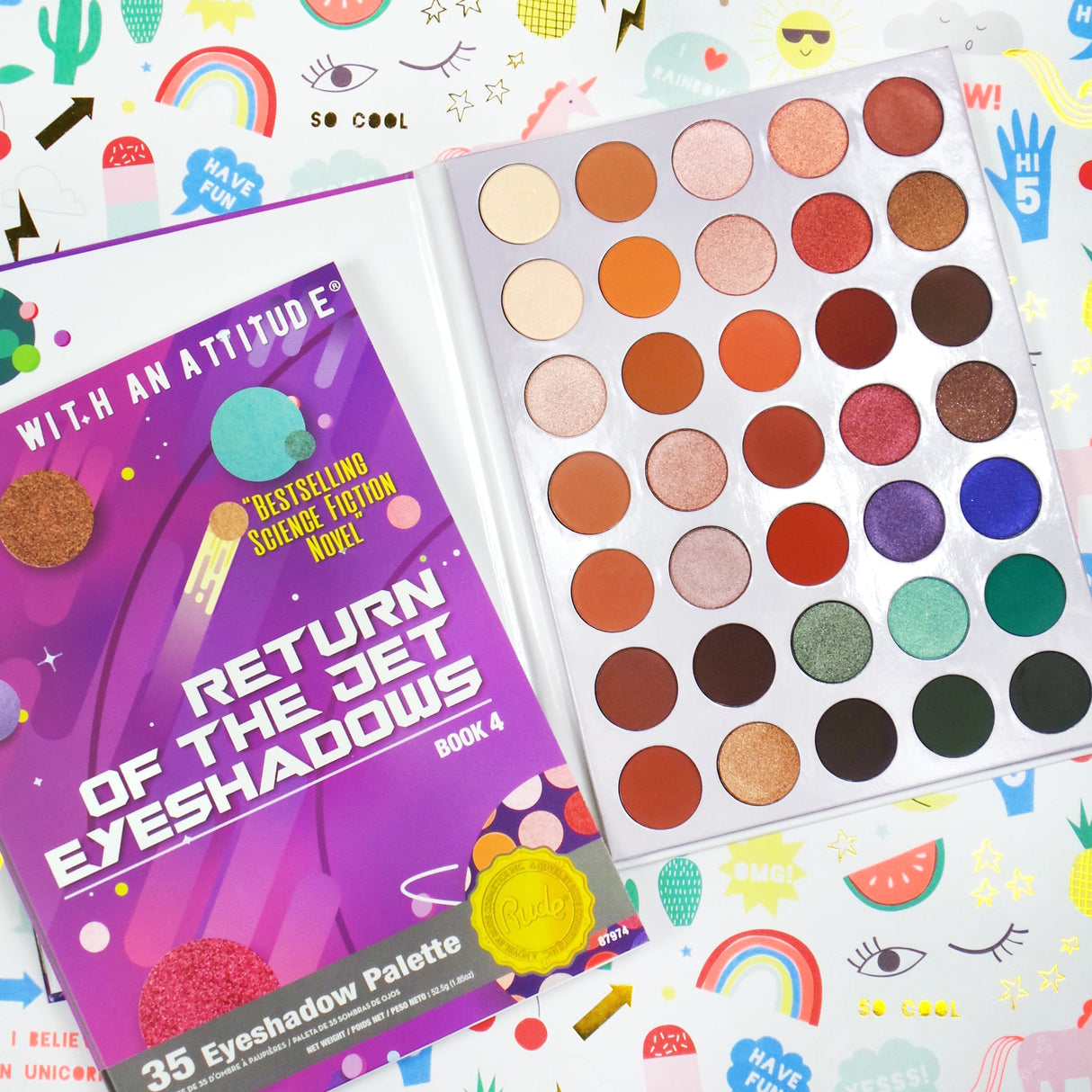 Return of the Jet Eyeshadow 35 Eyeshadow Palette - Book 4 from Rude Cosmetics
