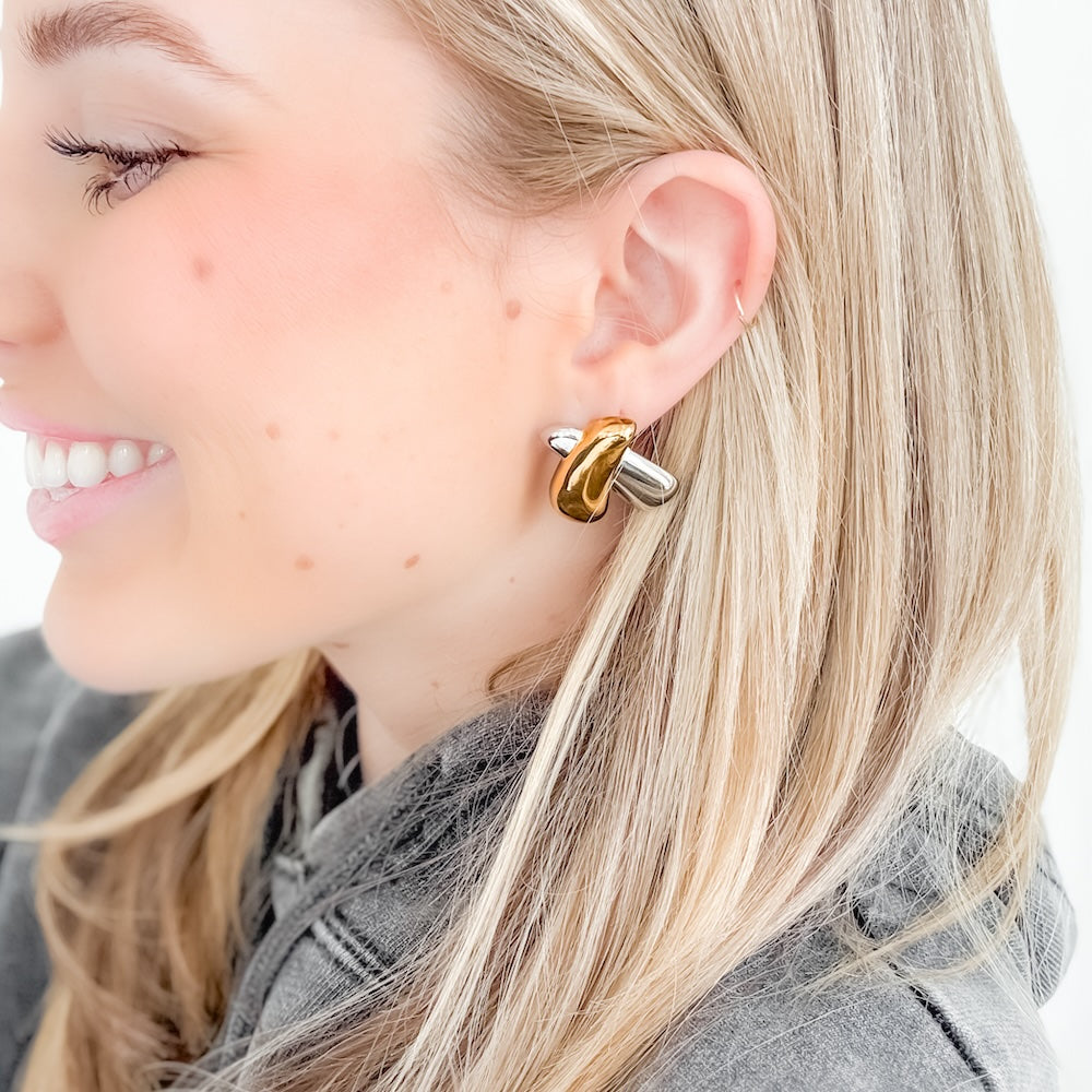 X Marks the Spot Earrings from Pretty Simple