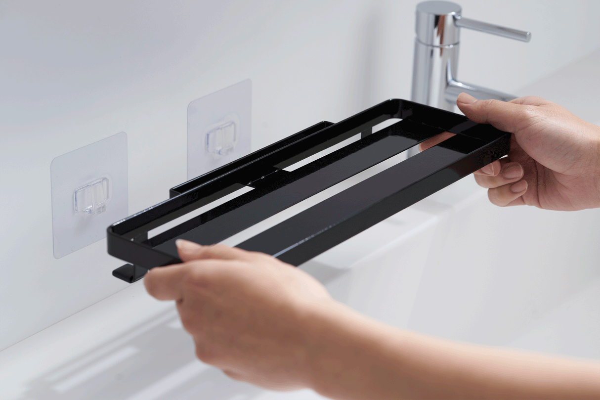 Traceless Adhesive Floating Tray - Steel from Yamazaki Home