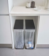 Lidded Garbage Bag Holder - Steel from Yamazaki Home