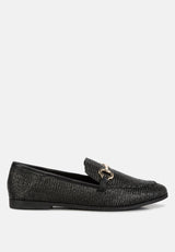 Jiro Horsebit Detail Flat Loafers from London Rag International