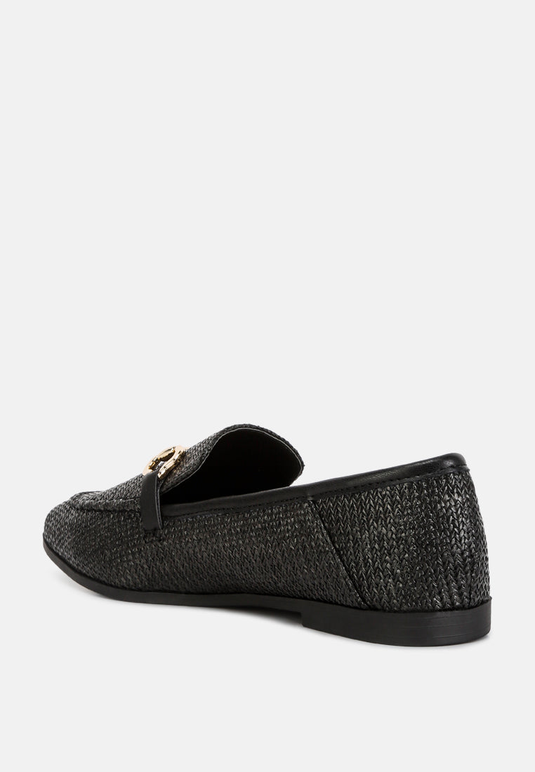 Jiro Horsebit Detail Flat Loafers from London Rag International