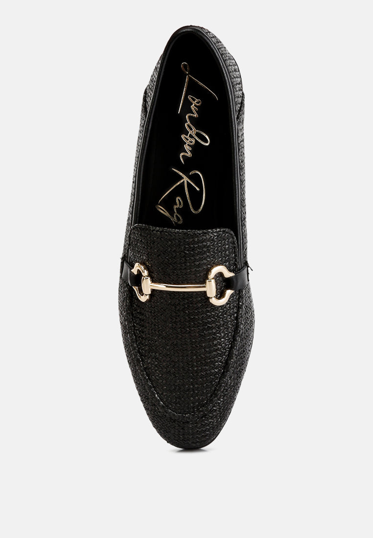 Jiro Horsebit Detail Flat Loafers from London Rag International