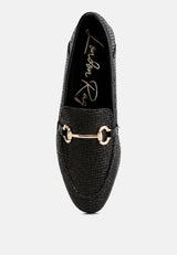 Jiro Horsebit Detail Flat Loafers from London Rag International